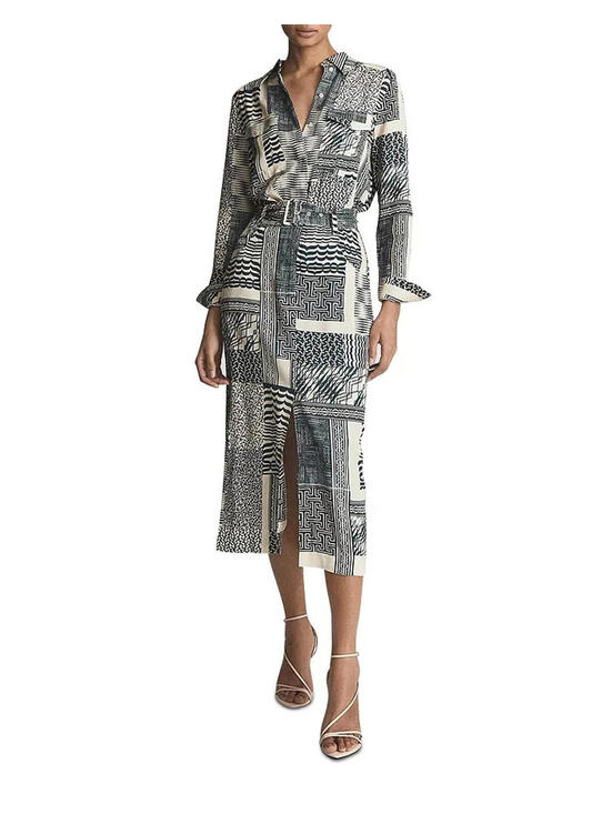 Reiss Dresses & Skirts - NEW, Reiss Women's Kirby Light Ground Ditsy Midi Dress in Green Sz 10 #MD1586
